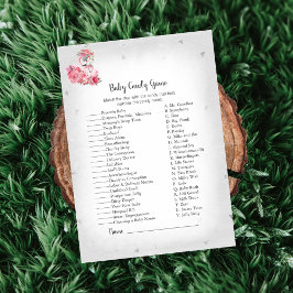 Convite Silver Flamingo Ballerina Baby Candy Jogo de Chá