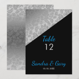 Convite Silver Floral Damask