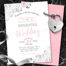 Silver Frills Elegante Rosa e Cinzas no Casamento 