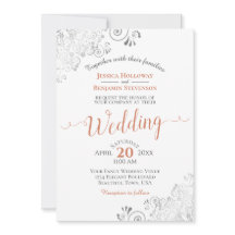 Silver Frills Elegante Terracotta em Casamento Bra