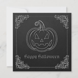 Convite Silver Jack O' Lanterna Halloween