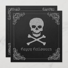 Silver Skull e Crossbones Halloween