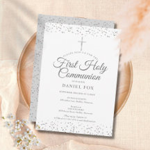 Silver Stardust First Holy Communion
