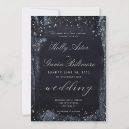 Convite Silver Starry Night Invitation Suite