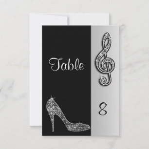 Convite Silver Stiletto & Treble Cleft