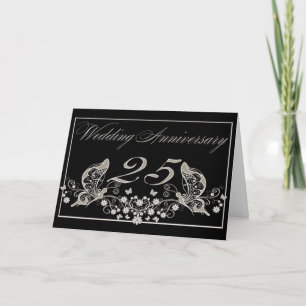 Convite Silver Wedding Anniversary 25 Years Invitation