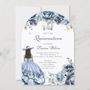 Convite Silver Western Wonderland Quinceanera