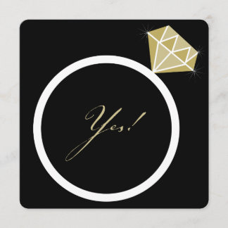 Convite Sim! Ele Colocou Um Anel De Diamante Na Festa de n