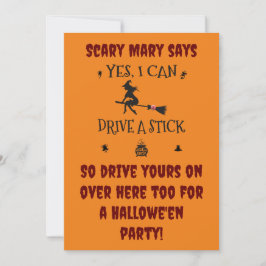 Convite Sim, Eu Posso Dirigir Um Manual Diz A Bruxa