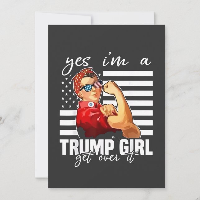 Convite Sim, eu sou uma Trump Girl. (Frente)