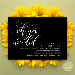 Convite Sim, Nós Fizemos, Jantar e Festa de Casamento Mode
