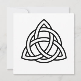 Convite Símbolo Celtic Trinity Knot Triquetra