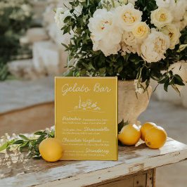 Convite Símbolo de Tabletop de Casamento Gelato Desenho Re