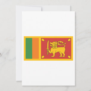 Convite Símbolo do Leão da Bandeira Nacional do Sri Lanka