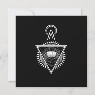 Convite Símbolo Illuminati Conspiração Triângulo Masônico