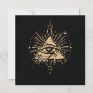 Convite Símbolo Illuminati Plano de Conspiração do Triângu