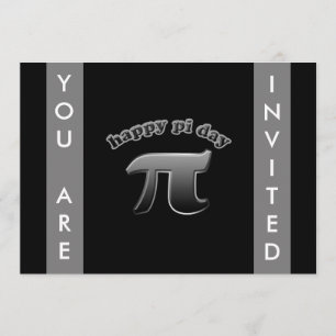 Convite Símbolo nacional do Pi do dia do Pi para
