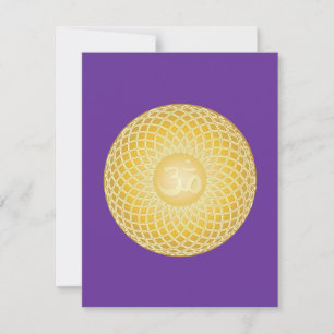 Convite Símbolo Om impressionante