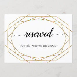 Convite Símbolo Reservado de Caligrafia Geométrica da Lite