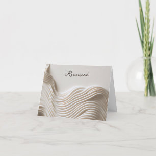 Convite Símbolo reservado para casamento branco de creme e