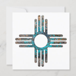 Convite Símbolo Sol Zia do Novo México