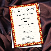 Símbolo vermelho de letreiro do cinema retrô - Ani