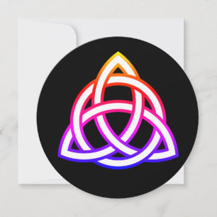 Convite Símbolo Wicca do Nó da Trindade Celta Triquetra
