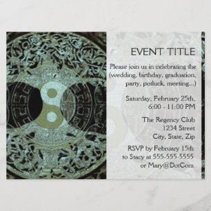 Convite Símbolo Yin Yang Mandala