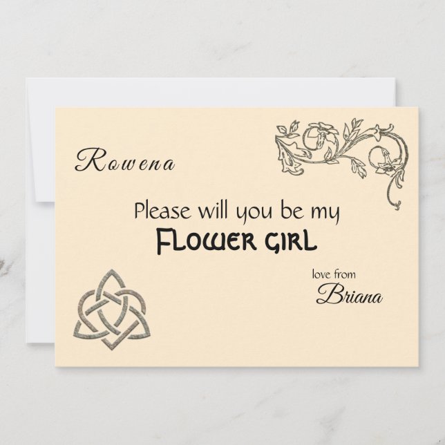 Convite Símbolos celestes e folhagem em creme (Frente)