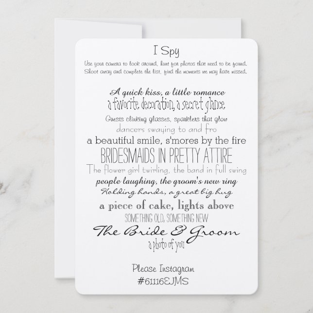 Convite Símbolos do Instagram (Frente)