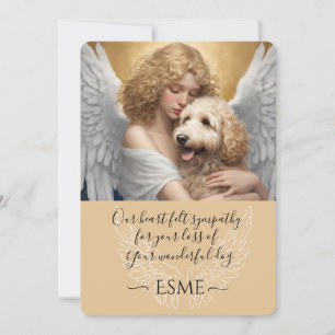 Convite Simpatia pela perda de Ouro Doodle Angel Art