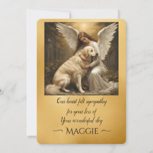 Convite Simpatia pela perda de Ouro Retriever Angel Art
