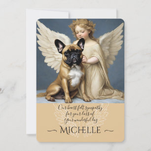 Convite Simpatia por Arte Anjo Perda do Bulldog Francês