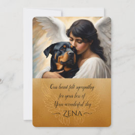 Convite Simpatia por Perda de Arte Anjo Rottweiler