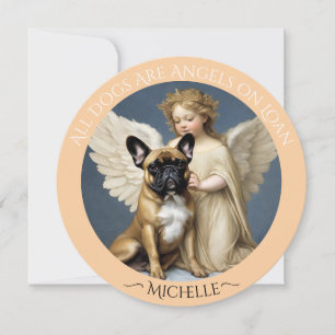 Convite Simpatia por Perda do Bulldog Francês Personalizad