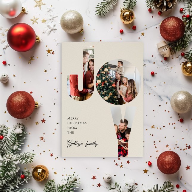 Convite Simple Aesthetic Family Photo Christmas Card (Criador carregado)