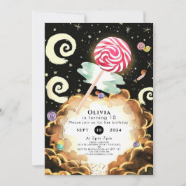Convite Simple Boho Candyland Birthday