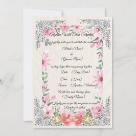 Convite Simple Elegant Indian Wedding Invitation | Traditi
