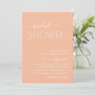 Convite Simple Elgant Classic & Minimal Bridal Shower