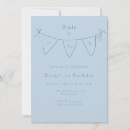 Convite Simple First Birthday Invitation