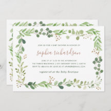 Simple Greenery | Chá de fraldas