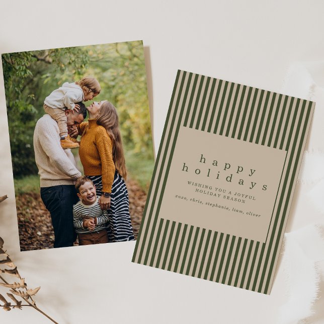 Convite Simple Holiday Card with Photo (Criador carregado)