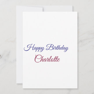 Convite SIMPLE MINIMAL.CUTIE ADD NAME BABY happy birthday 