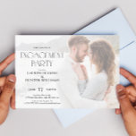 Convite Simple Modern Elegant 2 Photo Engagement Party<br><div class="desc">Celebrate love, connection, and new beginnings with our elegant Simple Modern 2 Photo Engagement Party Invitation. This design is more than just an invitation—it’s a statement of style and sentiment that sets the tone for your unforgettable celebration. On the front, an intimate full-bleed photo captures the essence of your love...</div>