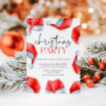 Convite Simple Santas Hat Festa de Natal<br><div class="desc">Convide seus convidados em estilo festivo com o Convite de festas de Natal do Chapéu dos Papais noeis Simples. Apresentando um design minimalista com um chapéu clássico de Papai Noel, este convite é perfeito para um na moda e alegre encontro de férias. Totalmente personalizável com seus detalhes de evento, traz...</div>