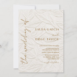 Convite Simple Timeless Calligraphy Wedding