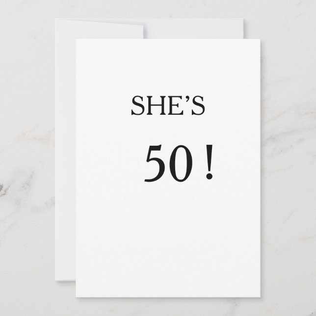 Convite Simples 50º Aniversário (Frente)