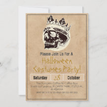 Simples Adulto Vintage Festa de Halloween Crânio G