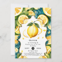 Simples Boho Lemon Birthday
