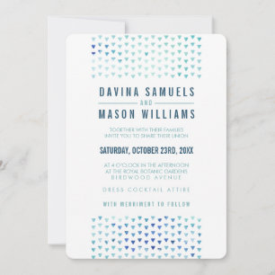 Convite SIMPLES BOHO WEDDING padrão de triângulo moderno a